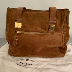 🤎EUC🤎 Prada suede bag